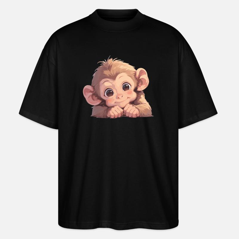 Macaque Macaque - T-shirt bio Blaster 2.0 coupe oversize Stanley/Stella Unisexe - noir