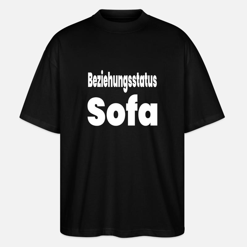 Sofa - Stanley/Stella Oversized Unisex Bio T-Shirt Blaster 2.0 - Schwarz
