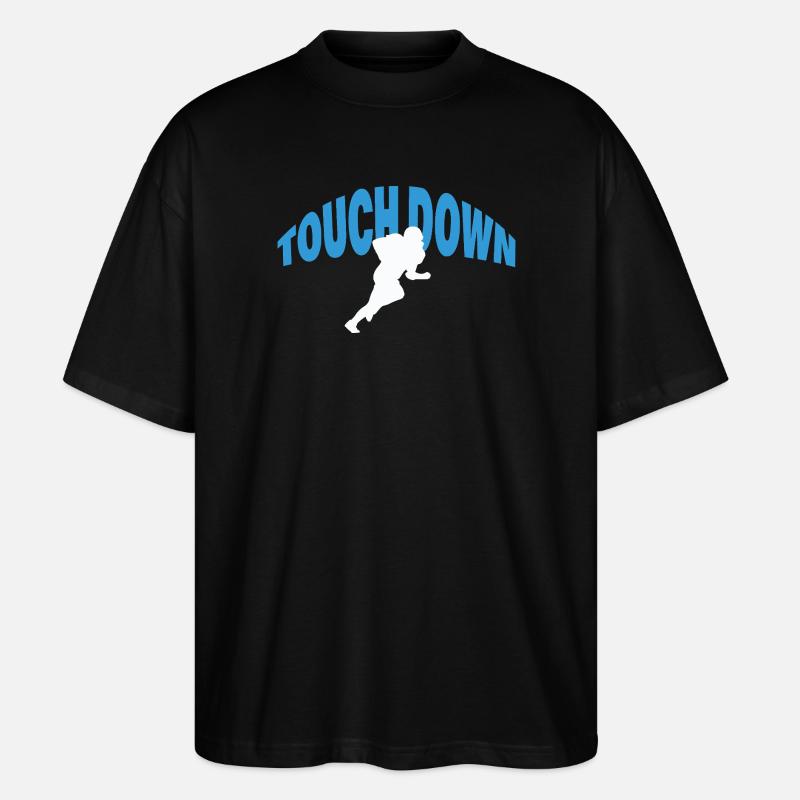 TOUCH DOWN - Stanley/Stella Oversized Unisex Bio T-Shirt Blaster 2.0 - Schwarz