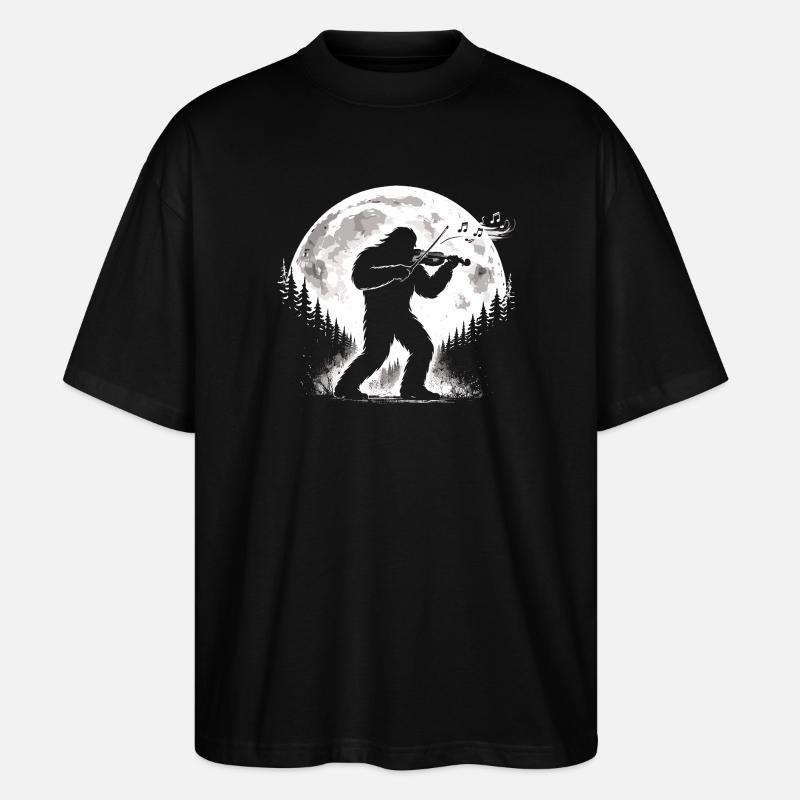 Violoniste de Bigfoot - T-shirt bio Blaster 2.0 coupe oversize Stanley/Stella Unisexe - noir