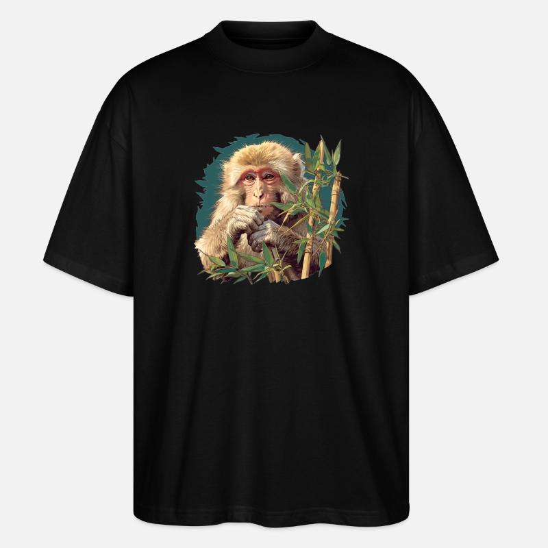 Macaque Macaque - T-shirt bio Blaster 2.0 coupe oversize Stanley/Stella Unisexe - noir