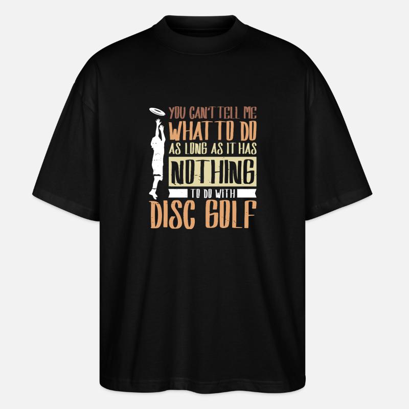 Disc Golf Geschenke Discgolf - Stanley/Stella Oversized Unisex Bio T-Shirt Blaster 2.0 - Schwarz