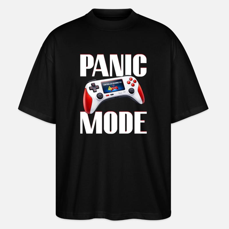 Gaming Gamer Videospiele Controller Zocken Zocker - Stanley/Stella Oversized Unisex Bio T-Shirt Blaster 2.0 - Schwarz