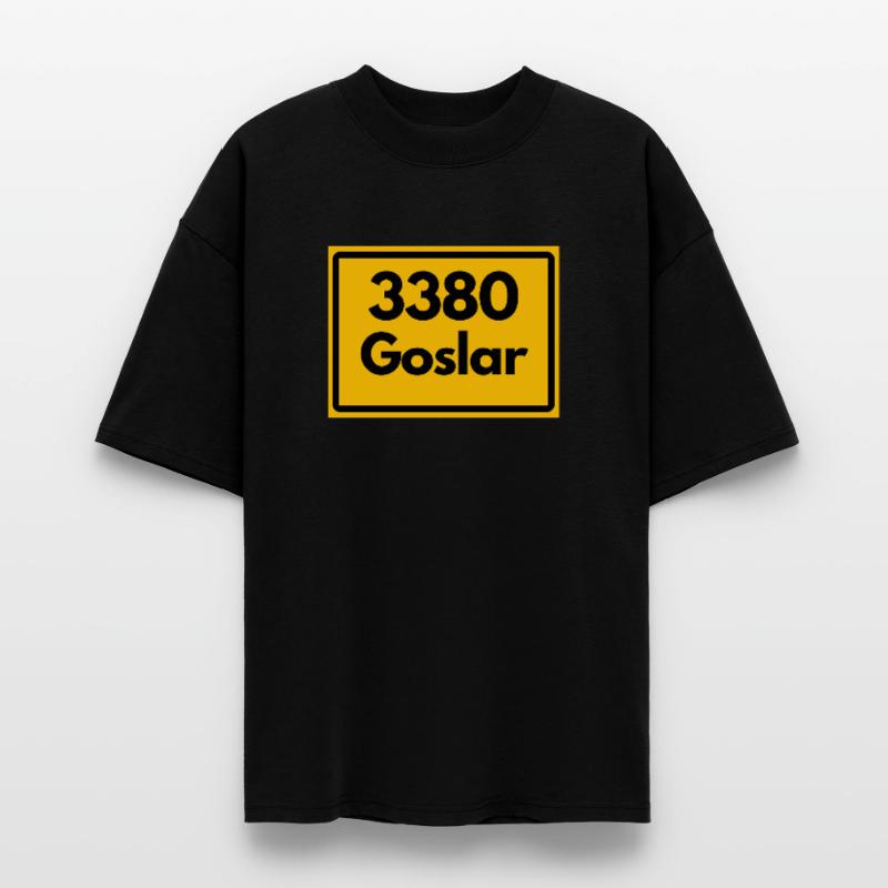 OLD POSTCODE ZIP CODE RETRO 3380 GOSLAR KAISERPFAL Stanley/Stella Oversized Unisex Organic T-shirt Blaster 2.0