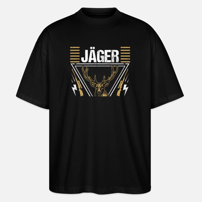 Chasse Chasse Chasseurs Chasseurs - T-shirt bio Blaster 2.0 coupe oversize Stanley/Stella Unisexe - noir