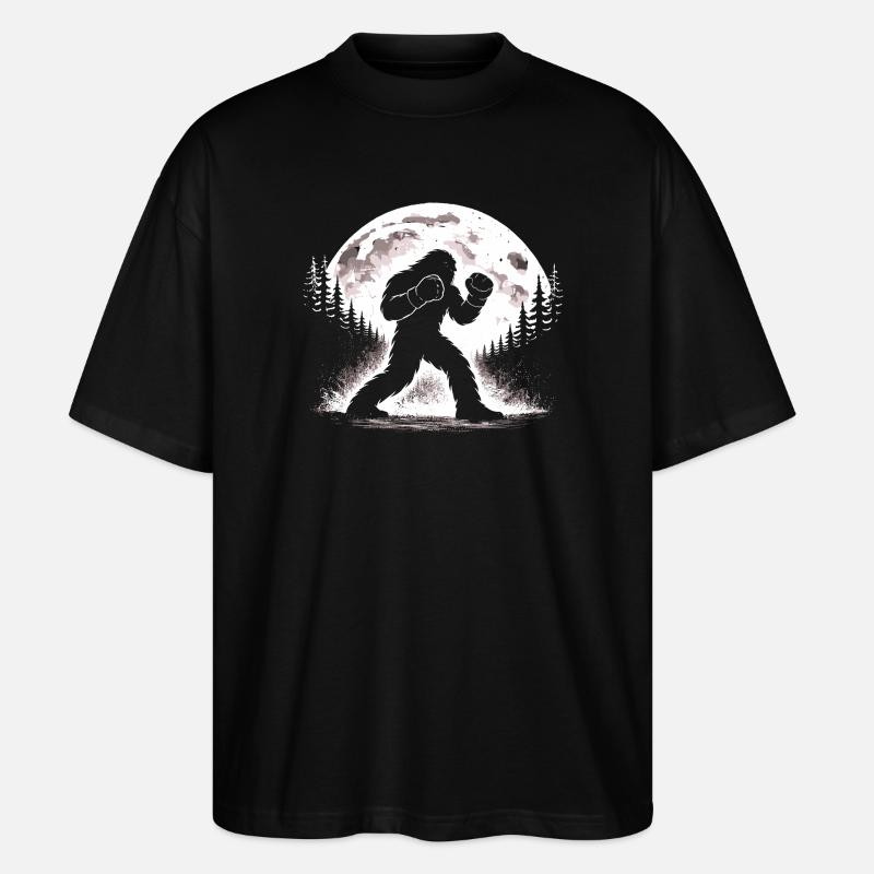 Bigfoot Boxer - Stanley/Stella Oversized Unisex Bio T-Shirt Blaster 2.0 - Schwarz