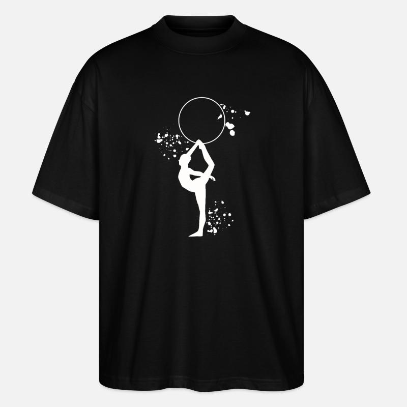 Gymnastics Hoops Rhythmic Gymnastics - Stanley/Stella Oversized Unisex Organic T-shirt Blaster 2.0 - black
