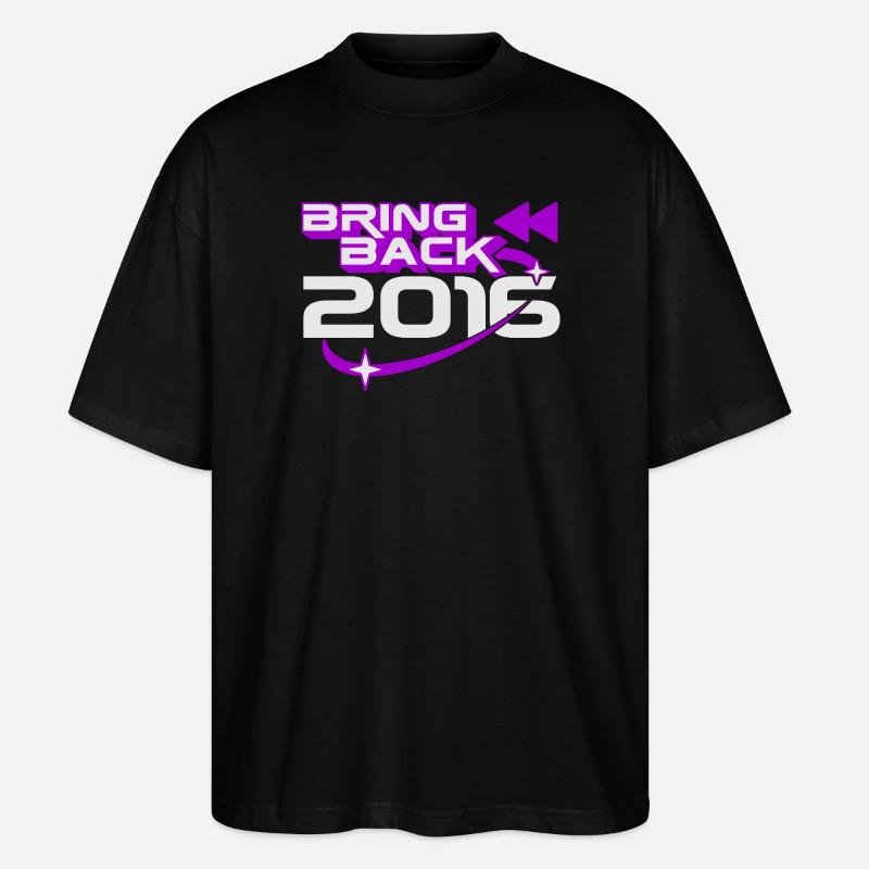 Bring 2016 Throwback Internet-Nostalgie zurück - Stanley/Stella Oversized Unisex Bio T-Shirt Blaster 2.0 - Schwarz