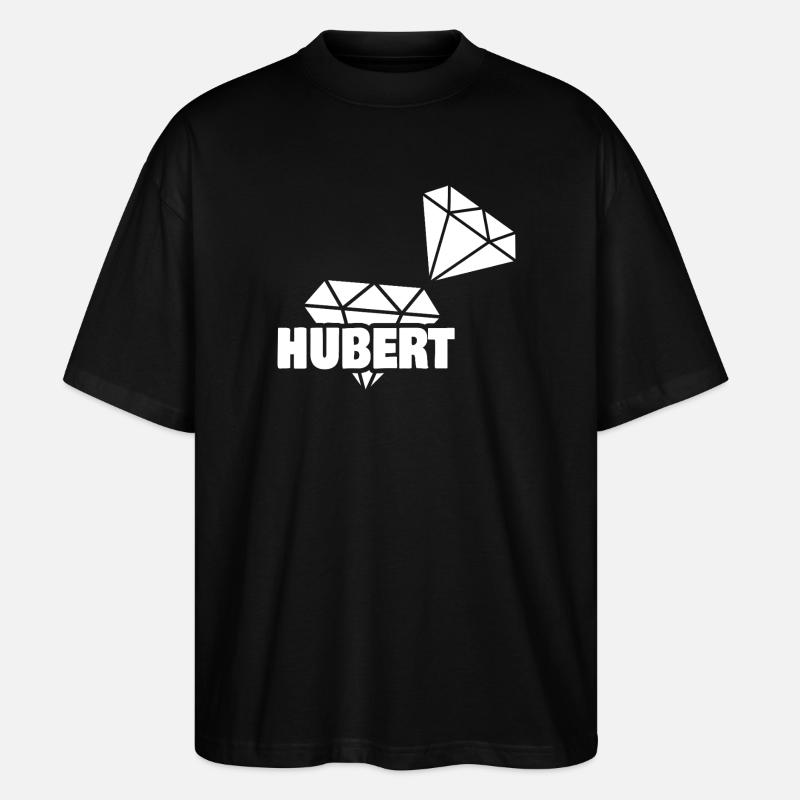 Geschenk für Hubert - Stanley/Stella Oversized Unisex Bio T-Shirt Blaster 2.0 - Schwarz