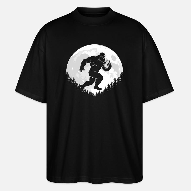 Joueurs de rugby Bigfoot - T-shirt bio Blaster 2.0 coupe oversize Stanley/Stella Unisexe - noir