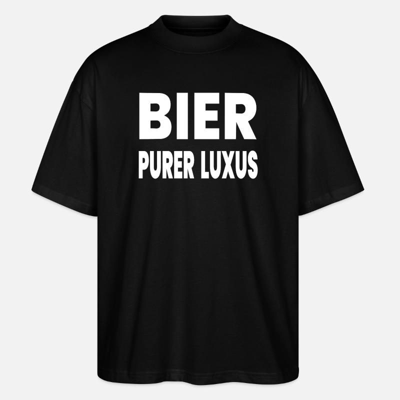 Bier - Stanley/Stella Oversized Unisex Bio T-Shirt Blaster 2.0 - Schwarz