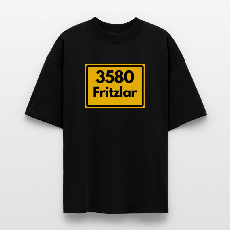 OLD POSTCODE POSTCODE RETRO 3580 FRITZLAR DOMFACH Stanley/Stella Oversized Unisex Organic T-shirt Blaster 2.0