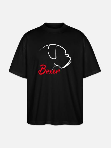 Boxer Hund Hundehalter - Stanley/Stella Oversized Unisex Bio T-Shirt Blaster 2.0 - Schwarz