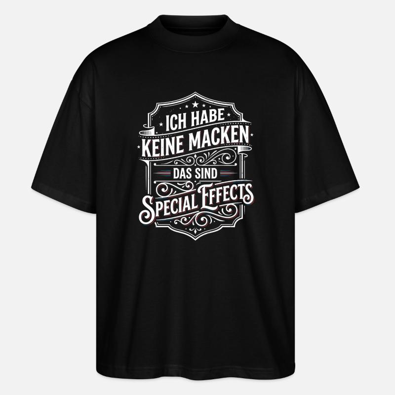 Pas d’alters, effets spéciaux - T-shirt bio Blaster 2.0 coupe oversize Stanley/Stella Unisexe - noir