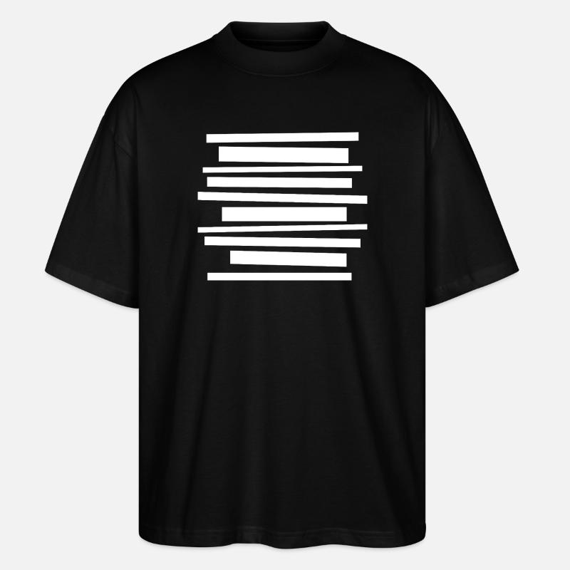 Conception de motifs géométriques audacieux - T-shirt bio Blaster 2.0 coupe oversize Stanley/Stella Unisexe - noir