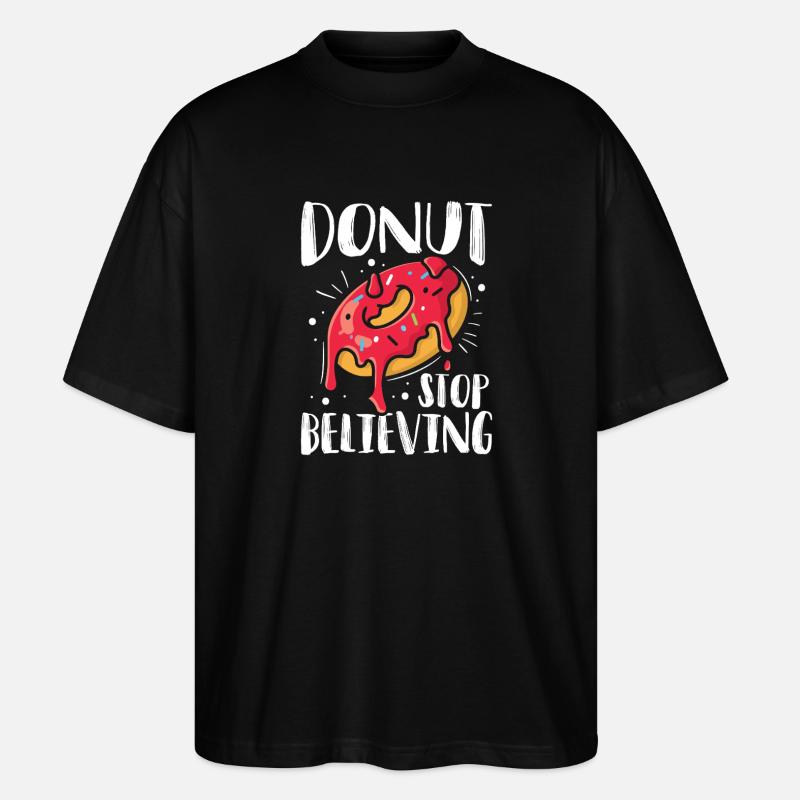 Restauration rapide en donuts - T-shirt bio Blaster 2.0 coupe oversize Stanley/Stella Unisexe - noir