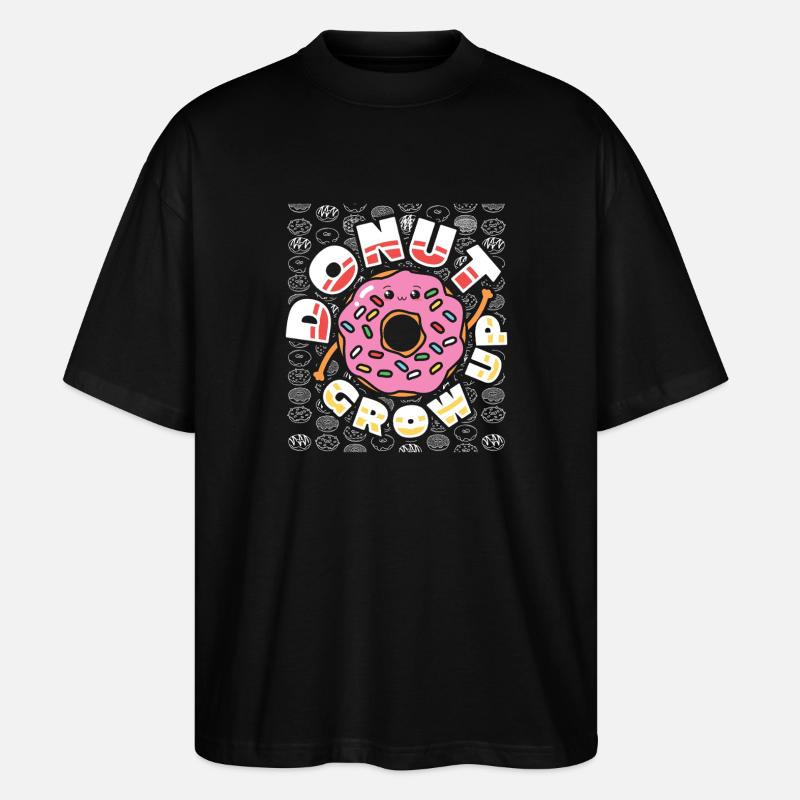 Restauration rapide en donuts - T-shirt bio Blaster 2.0 coupe oversize Stanley/Stella Unisexe - noir