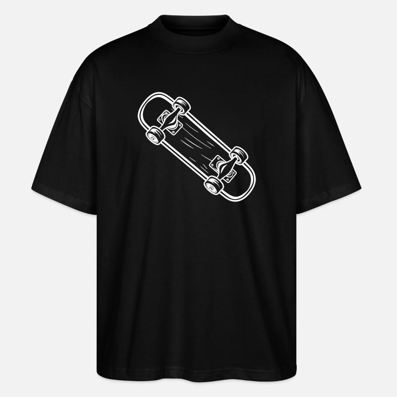 Skateboard Cartoon Look - Stanley/Stella Oversized Unisex Bio T-Shirt Blaster 2.0 - Schwarz