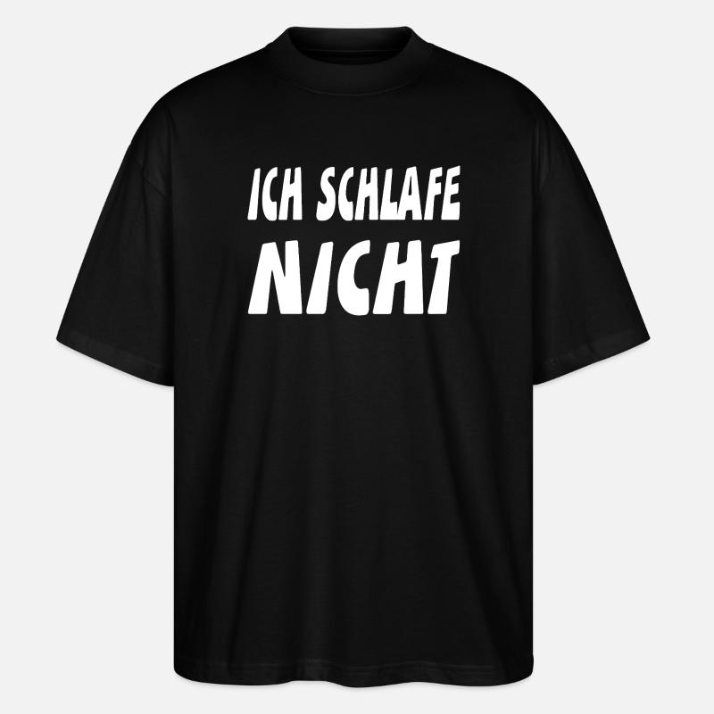 Schlafen - Stanley/Stella Oversized Unisex Bio T-Shirt Blaster 2.0 - Schwarz