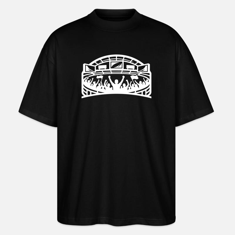 Stadion Fans Silhouette - Stanley/Stella Oversized Unisex Bio T-Shirt Blaster 2.0 - Schwarz