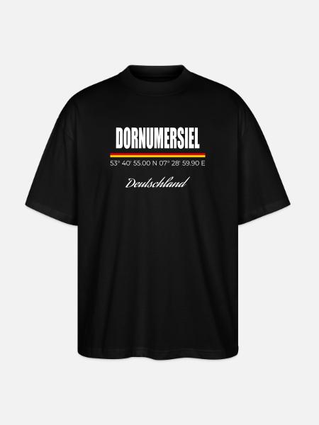 Dornumersiel - Stanley/Stella Oversized Unisex Bio T-Shirt Blaster 2.0 - Schwarz