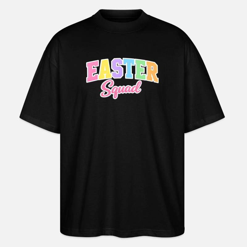 Escouade de Pâques Ostern - T-shirt bio Blaster 2.0 coupe oversize Stanley/Stella Unisexe - noir