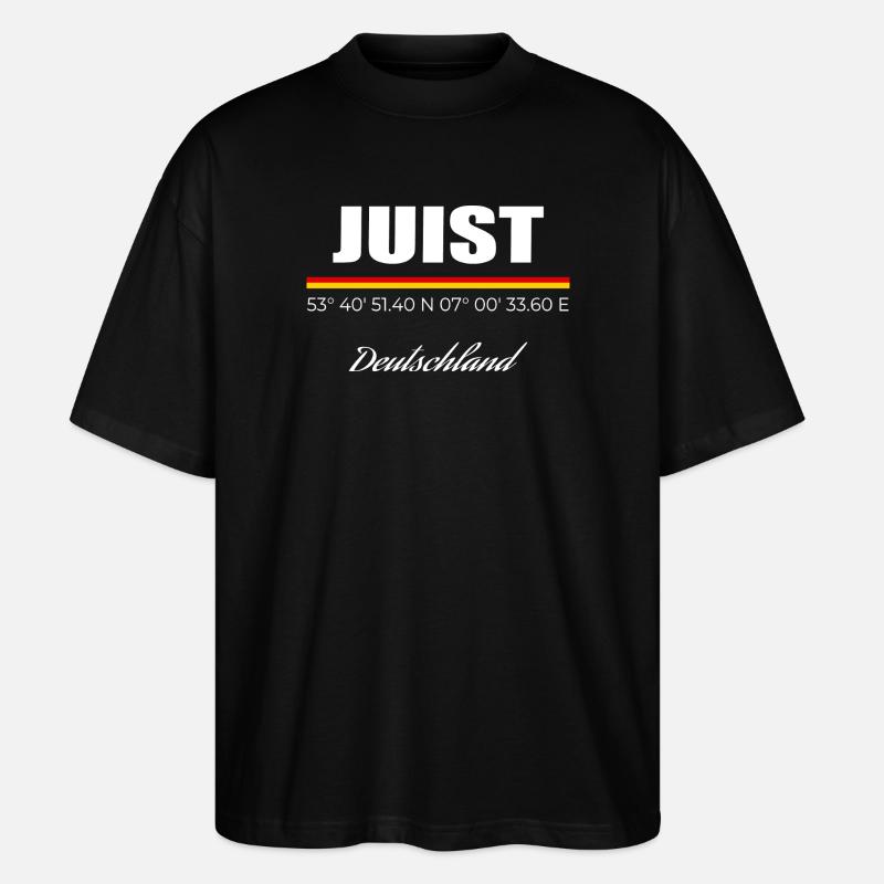 Juist - Stanley/Stella Oversized Unisex Bio T-Shirt Blaster 2.0 - Schwarz