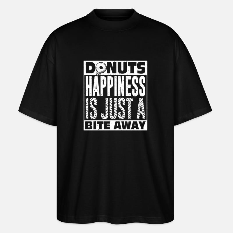 Restauration rapide en donuts - T-shirt bio Blaster 2.0 coupe oversize Stanley/Stella Unisexe - noir