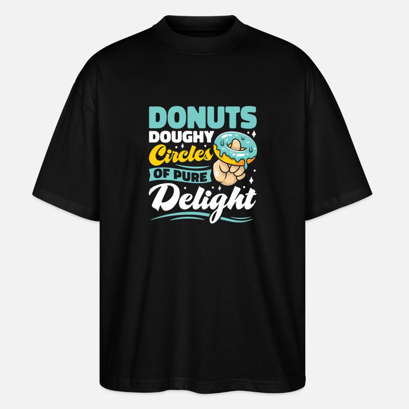 Restauration rapide en donuts - T-shirt bio Blaster 2.0 coupe oversize Stanley/Stella Unisexe - noir