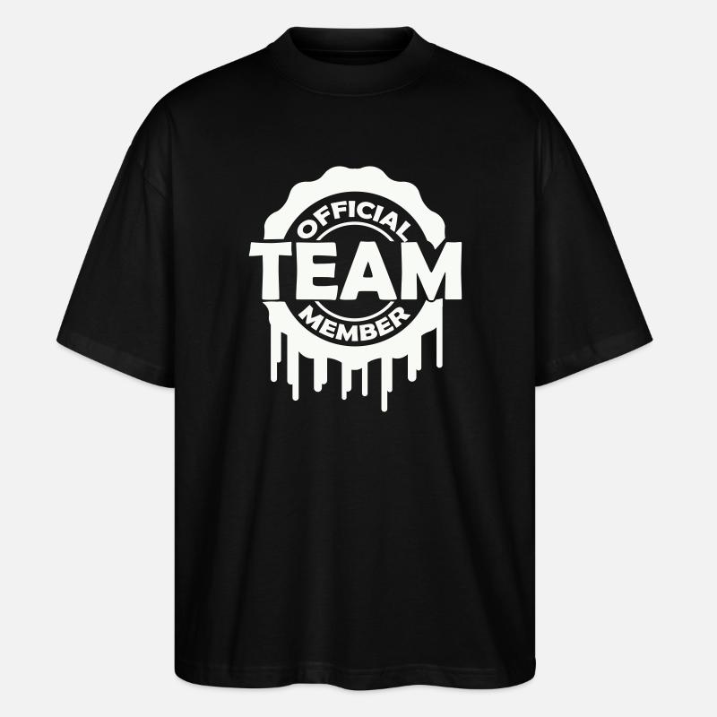 official_team_member - Stanley/Stella Oversized Unisex Bio T-Shirt Blaster 2.0 - Schwarz
