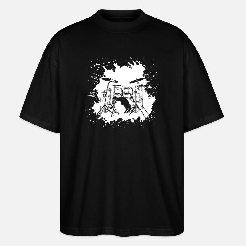 percussion - T-shirt bio Blaster 2.0 coupe oversize Stanley/Stella Unisexe - noir