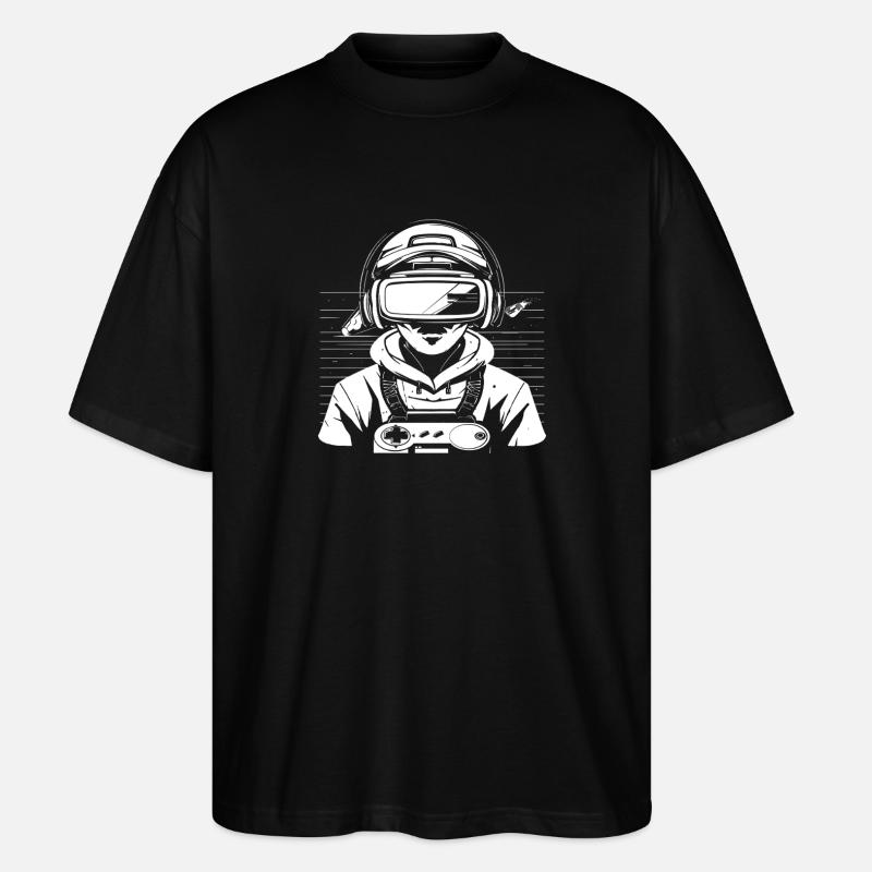 Gaming Boy Graphics - T-shirt bio Blaster 2.0 coupe oversize Stanley/Stella Unisexe - noir