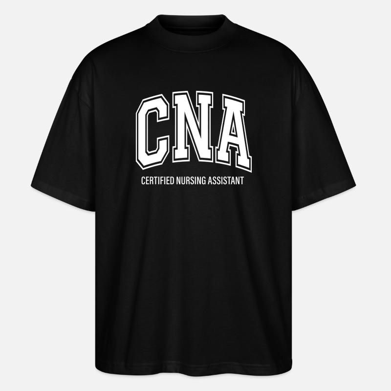 Assistante infirmière certifiée CNA - T-shirt bio Blaster 2.0 coupe oversize Stanley/Stella Unisexe - noir