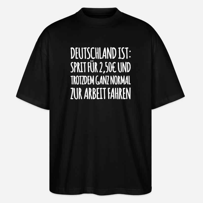 Lustiger Tank Spruch - Stanley/Stella Oversized Unisex Bio T-Shirt Blaster 2.0 - Schwarz