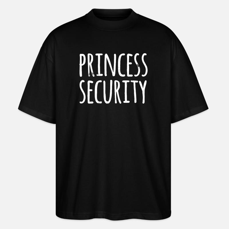 Princess Security Typografie - Stanley/Stella Oversized Unisex Bio T-Shirt Blaster 2.0 - Schwarz