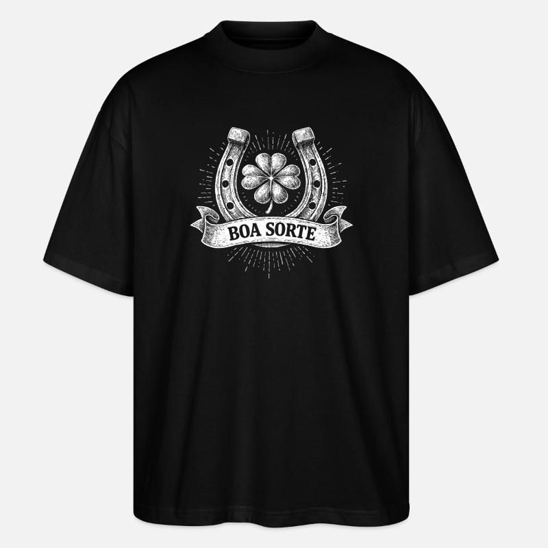 Boa Sorte - Stanley/Stella Oversized Unisex Bio T-Shirt Blaster 2.0 - Schwarz