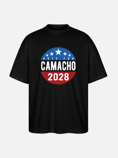 Vote Camacho 2028 Funny Parody Funny - Stanley/Stella Oversized Unisex Organic T-shirt Blaster 2.0 - black