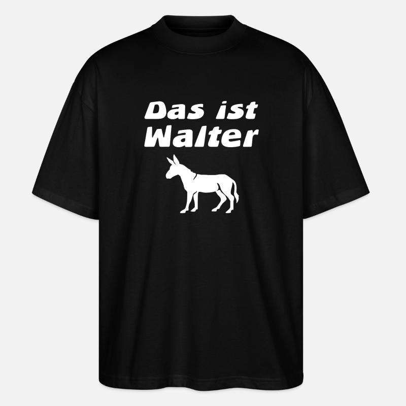 Esel - Stanley/Stella Oversized Unisex Bio T-Shirt Blaster 2.0 - Schwarz