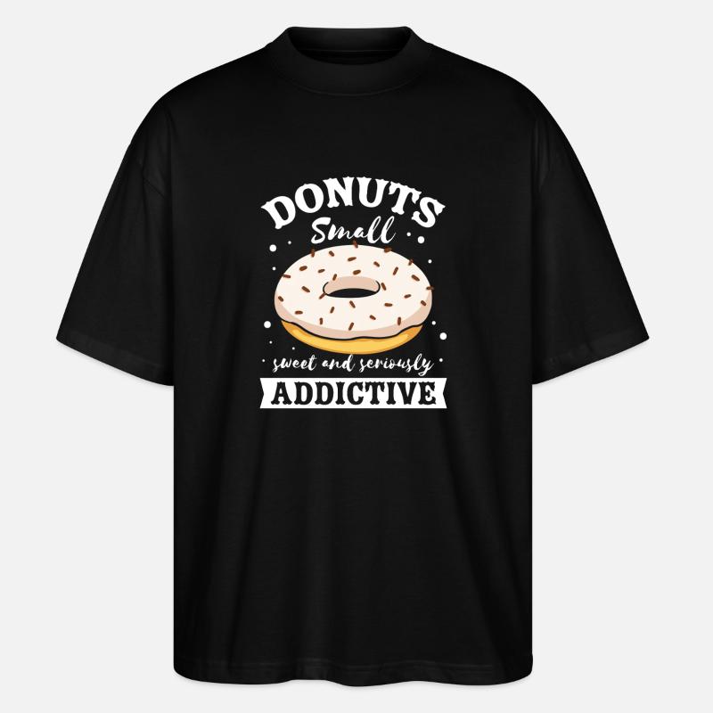 Restauration rapide en donuts - T-shirt bio Blaster 2.0 coupe oversize Stanley/Stella Unisexe - noir