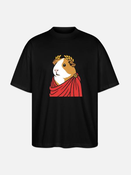 Roman guinea pig toga - Stanley/Stella Oversized Unisex Organic T-shirt Blaster 2.0 - black