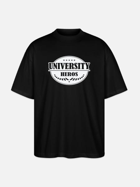 Unihelden Badge - Stanley/Stella Oversized Unisex Organic T-shirt Blaster 2.0 - black