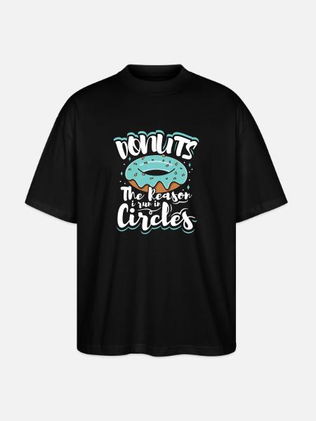 Restauration rapide en donuts - T-shirt bio Blaster 2.0 coupe oversize Stanley/Stella Unisexe - noir