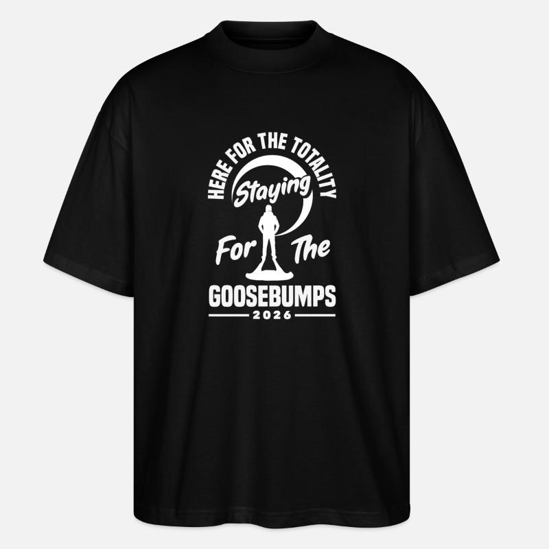 Sonnenfinsternis 2026, 12. August - Stanley/Stella Oversized Unisex Bio T-Shirt Blaster 2.0 - Schwarz
