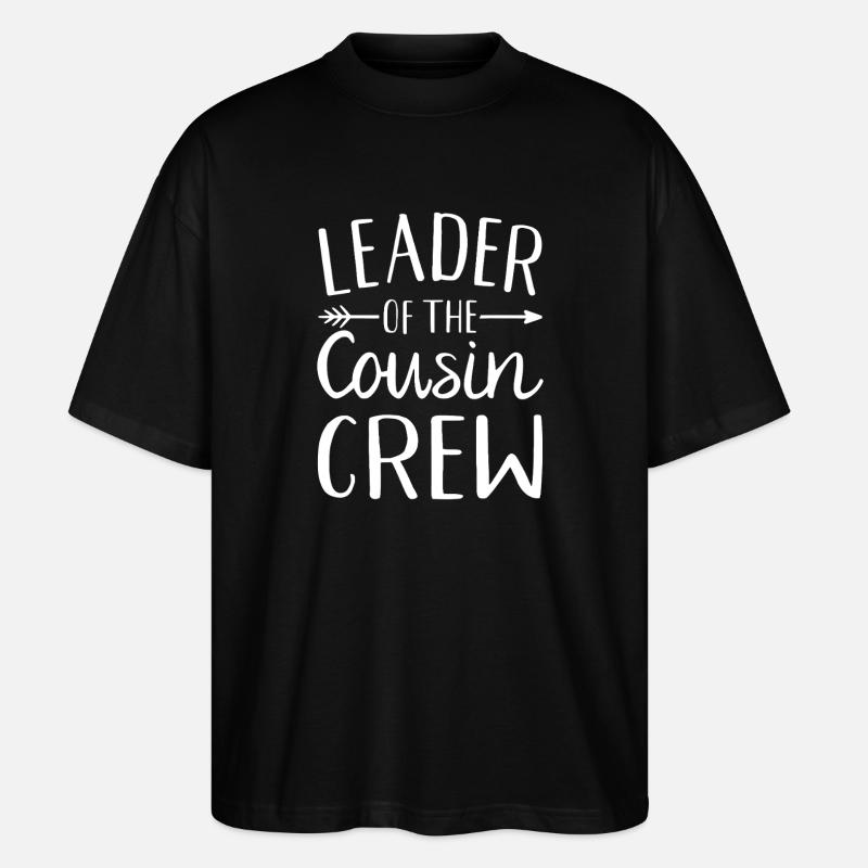 Chef de l’équipe des cousins - T-shirt bio Blaster 2.0 coupe oversize Stanley/Stella Unisexe - noir