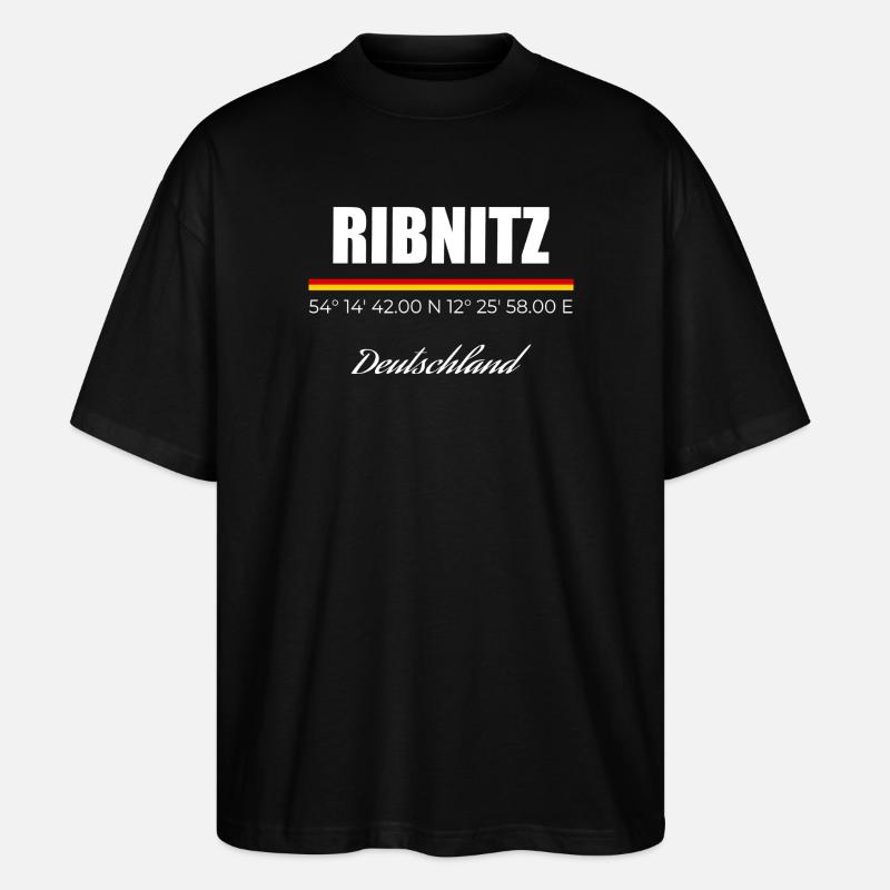 Ribnitz - Stanley/Stella Oversized Unisex Bio T-Shirt Blaster 2.0 - Schwarz