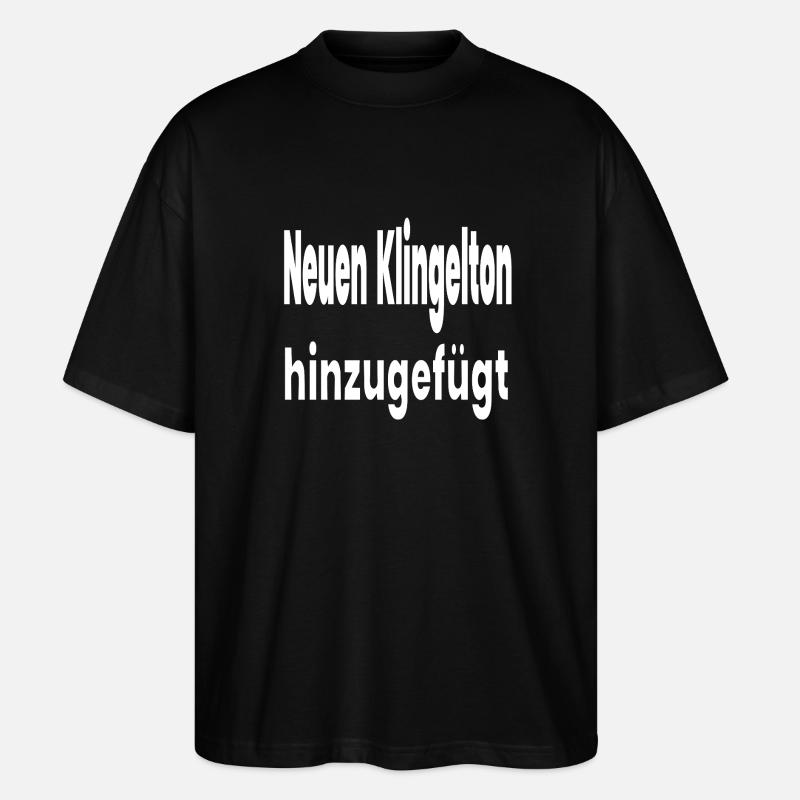 Klingelton - Stanley/Stella Oversized Unisex Bio T-Shirt Blaster 2.0 - Schwarz