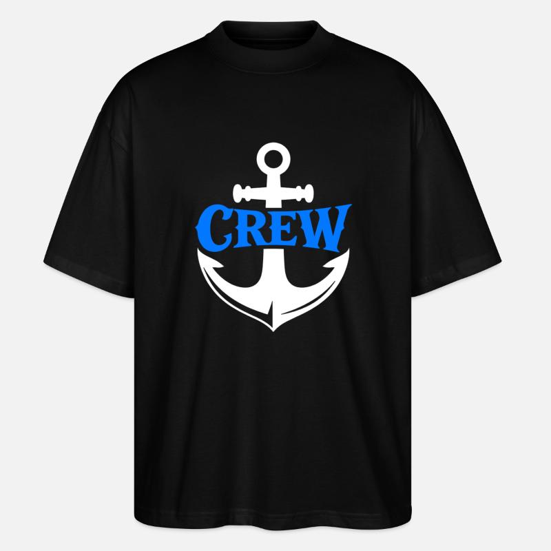 Blue Anchor Crew Logo - Stanley/Stella Oversized Unisex Organic T-shirt Blaster 2.0 - black