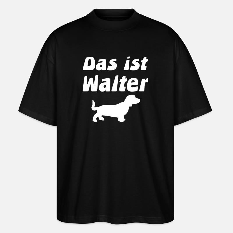 Dackel - Stanley/Stella Oversized Unisex Bio T-Shirt Blaster 2.0 - Schwarz