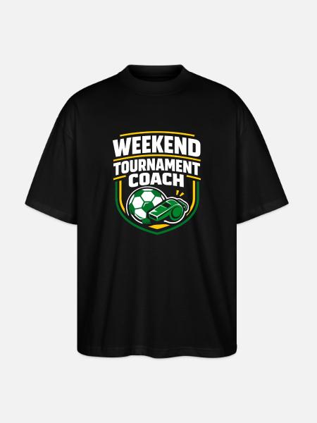 Fußballtraining Jugend-sport-trainer - Stanley/Stella Oversized Unisex Bio T-Shirt Blaster 2.0 - Schwarz