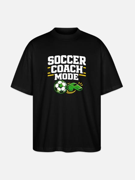 Fußballtraining Jugend-sport-trainer - Stanley/Stella Oversized Unisex Bio T-Shirt Blaster 2.0 - Schwarz